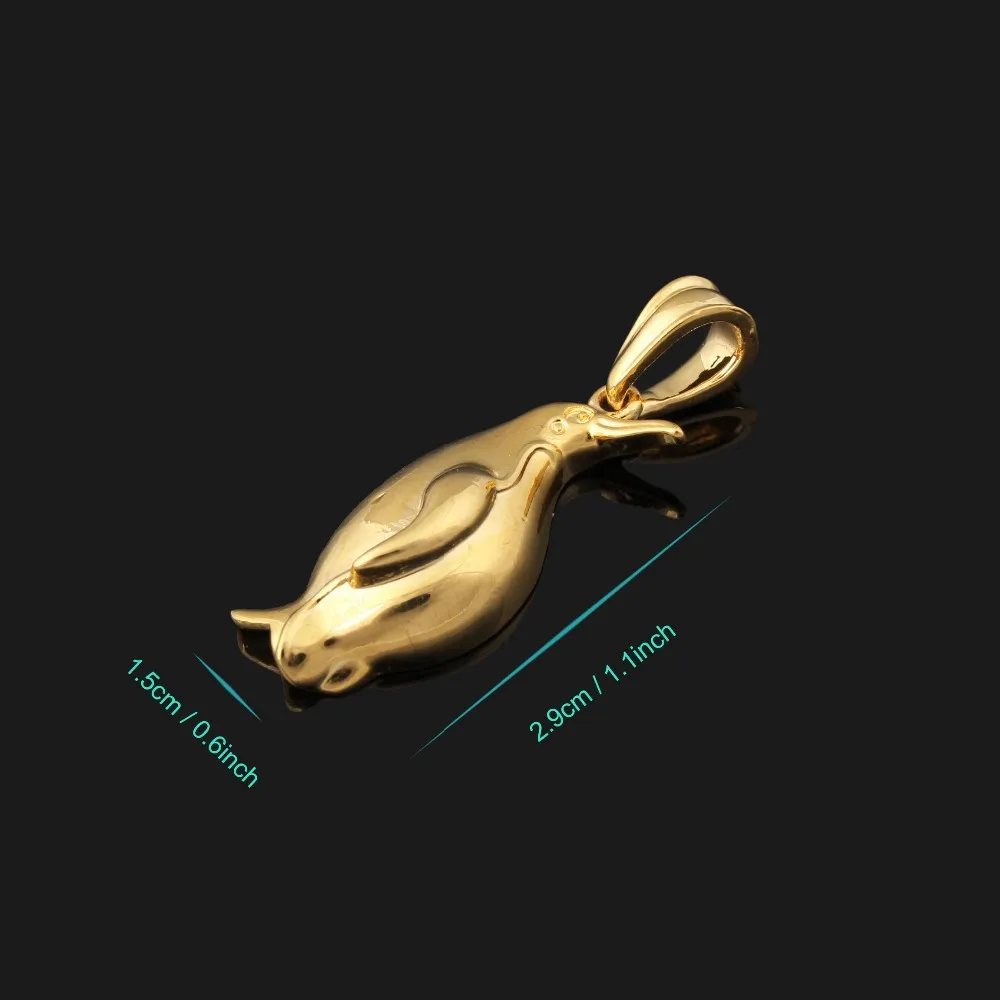 Лучший подарок подвески в виде пингвина Золотая подвеска ожерелье для женщин и