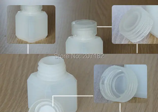(500pcs/lot) 20ml / 20g Translucent Thick Square HDPE Chemical Bottle Medicine Plastic | Refillable Bottles