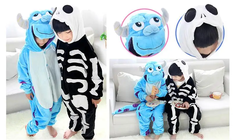Малыш Монстры Sulley Салливан для детей рисунок Hello Kitty животного Onesie череп
