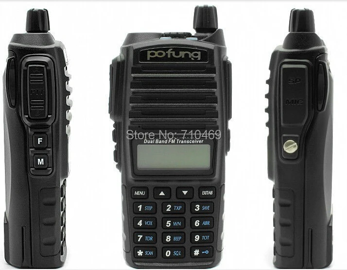 DHL Бесплатная доставка + Pofung uv 82 uv82 Двухдиапазонная 5 Вт мощность VHF UHF Военная