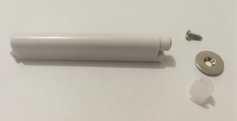white 50 шт./лот, Буфер Заслонки открытой системы для дверного шкафа, шкаф с магнитом для дома, фурнитура для кухонной мебели - Цвет: white