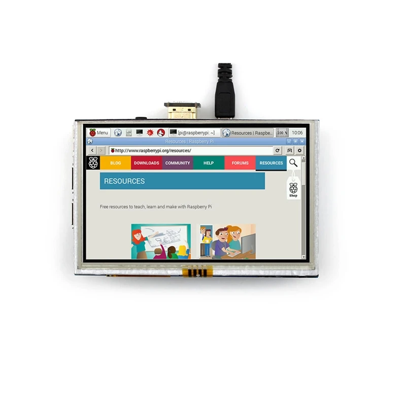 Raspberry pi 3 сенсорный ЖК экран 5 дюймов резистивный интерфейс HDMI|screen dvd|screen desktopslcd module