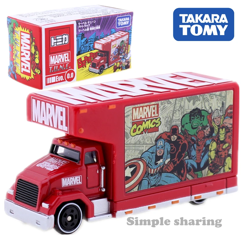 Takara Tomy Tomica серия Marvel T.N.U.E. Миниатюрная модель автомобиля с изображением Супермена