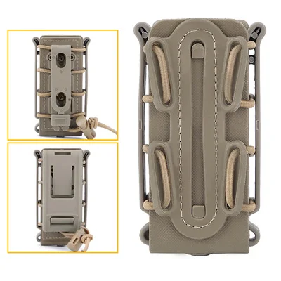 9mm-TAN 5,56& 7,62 журнальные сумки военные Fastmag Зажим для ремня пластиковая сумка 9 мм софтшелл g-код пистолет маг Перевозчик высокий - Цвет: 9mm-TAN