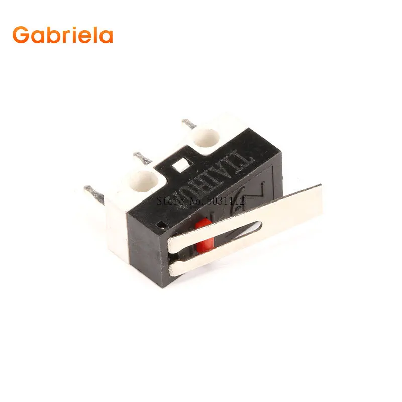 10 шт. AC 125V 1A SPDT 1NO 1NC Мгновенный длинный шарнирный рычажок микро-переключатель |