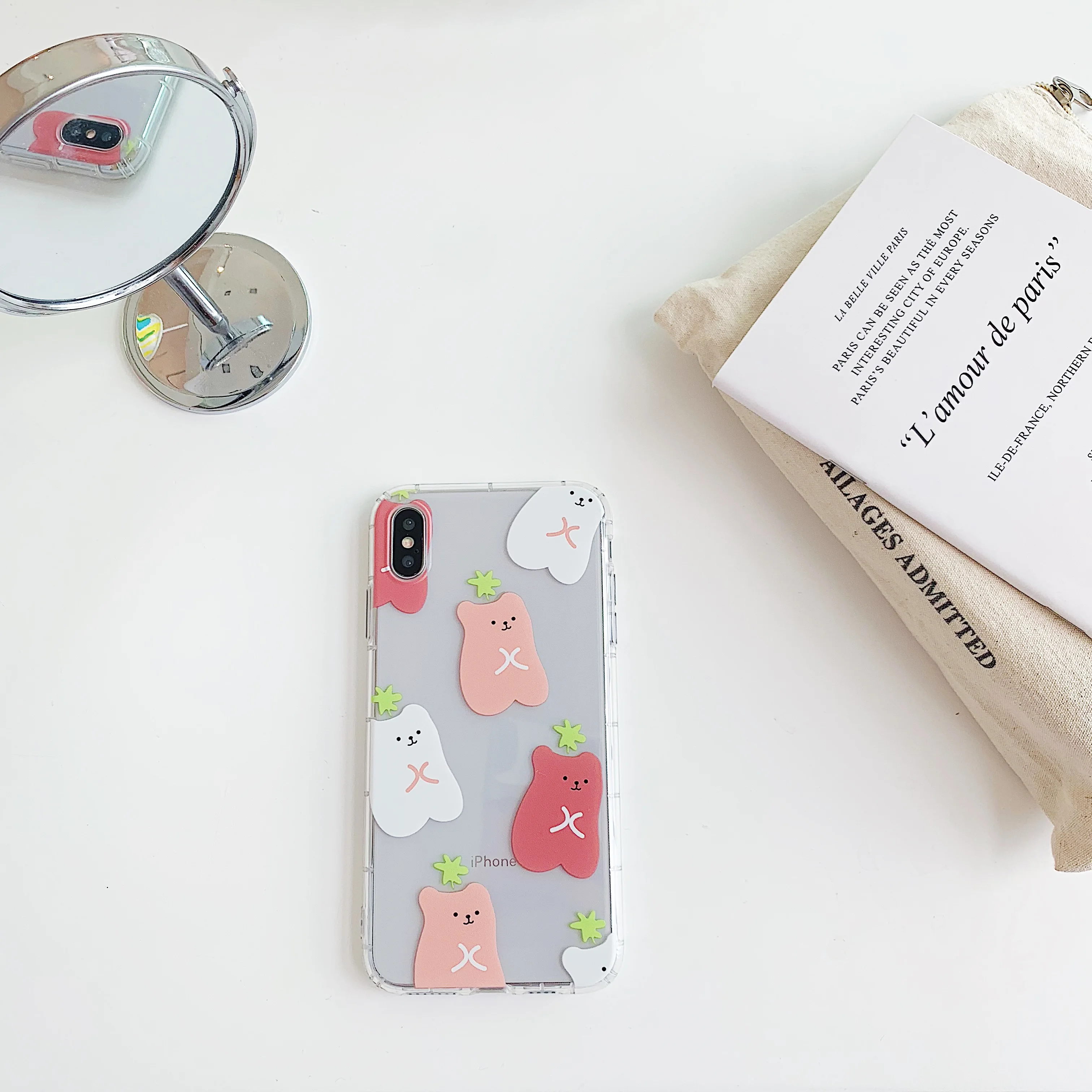 Прекрасный мультфильм Конфета медведь чехол для телефона iphone XR X XS Max чехлы 6 6s 7 8