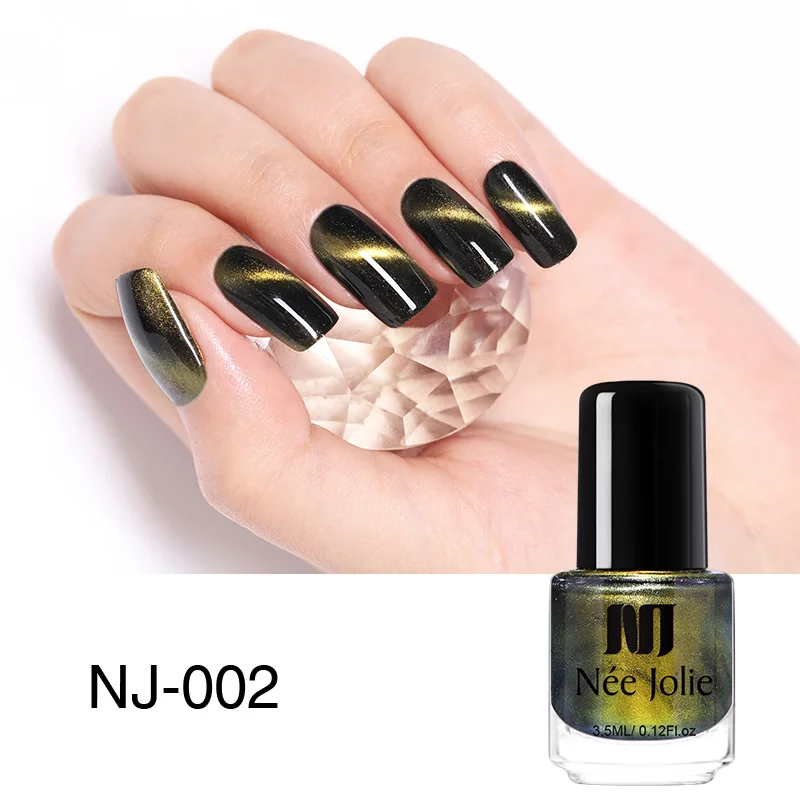 NEE JOLIE 3,5 мл/7,5 мл Магнитный кошачий глаз ногтей голографический лак Хамелеон кошачьи глаза Декоративный Лак для ногтей лак 22 цвета