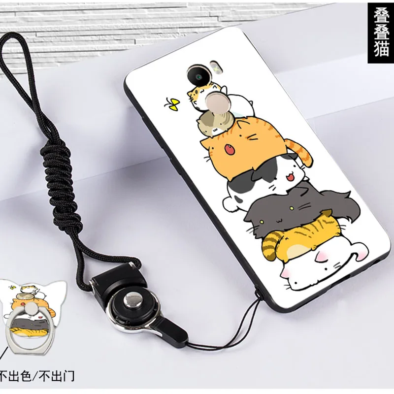 SHELI For Xiaomi Redmi 4 Mermaids Funny Cat Stripes Christmas Deer Silicone Phone Case |