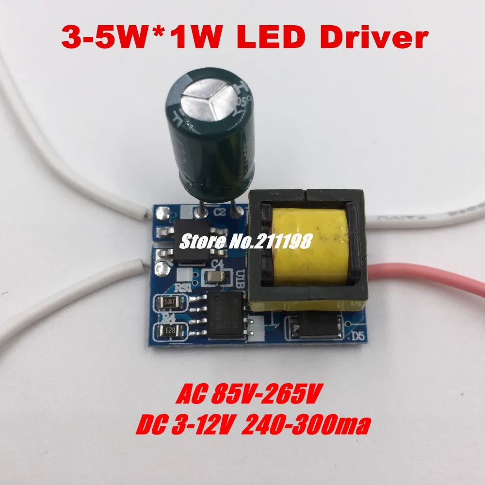 

3-5W Dc9-18V Isolated Led Driver Power Supply Built-In Constant Current Lighting Transformers For Diy Led Light