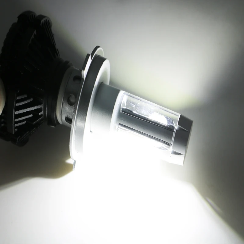 2 шт. X3H1 H3 H4 H7 H8/H11 H13 H16 9004 9005 9006 9007 зэс DC12V 6000 K(подол короче спереди и длиннее сзади) Луч Авто противотуманных фар супер яркие светодиодные лампы для автомобильных фар