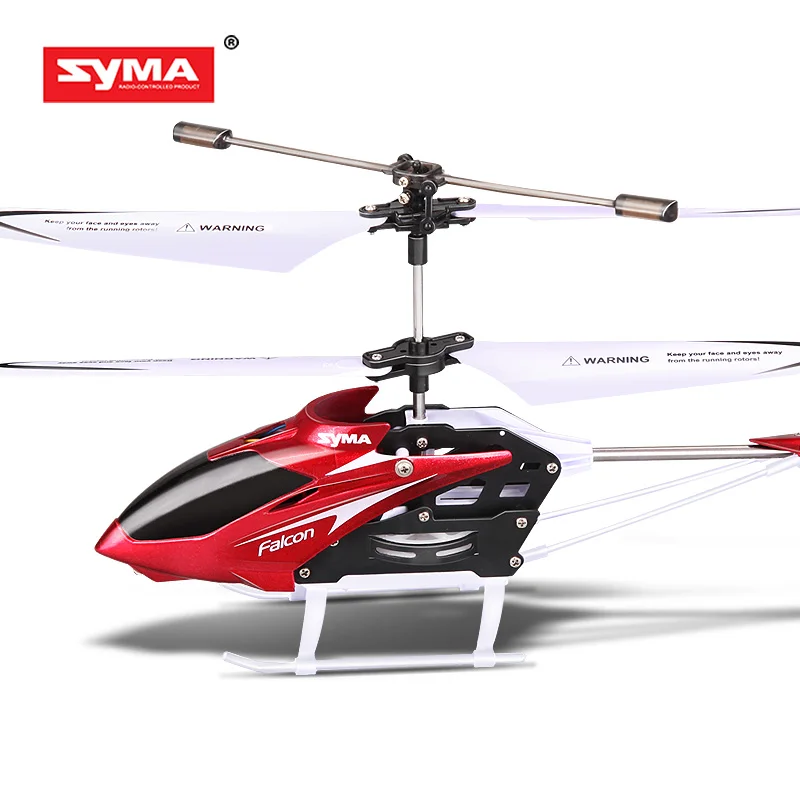 Красный Syma W25 Радиоуправляемый вертолет 2 CH 2 канала дистанционного управления Мини Радиоуправляемый Дрон с гироскопом устойчивые радиоуправляемые игрушки для мальчика Детский подарок красный желтый - Цвет: Красный