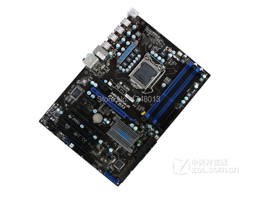 Оригинальная материнская плата для MSI P55-CD53 LGA 1156 DDR3 для i5 i7 cpu 16GB P55 настольная материнская плата