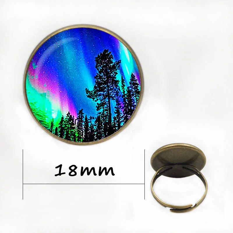 Подвеска Северные огни. Ожерелье с Северными светящимися деревьями. Ювелирные