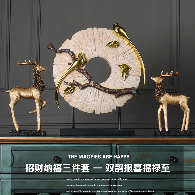 Модель богатства оленя для гостиной украшение в европейском стиле роскошный
