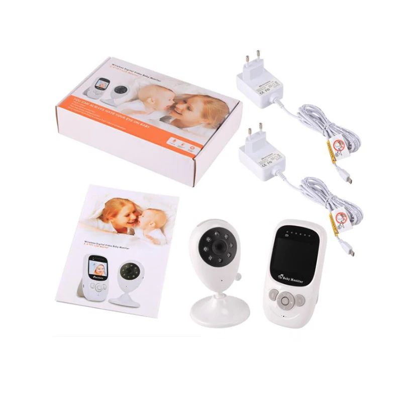 Baby Video Monitor Camera 2.4inch TFT LCD IR Night Vision Temperature Monitoring Lullaby Baba Phone vigilabebes con camara | Безопасность