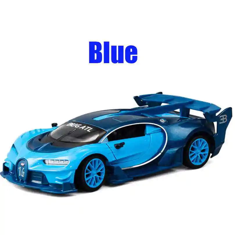 blue no box 1:24 игрушечный автомобиль отличного качества bugatti gt Металлический Игрушечный Автомобиль литой автомобиль Diecasts& игрушечные транспортные средства Модель автомобиля игрушки для детей - Цвет: blue no box