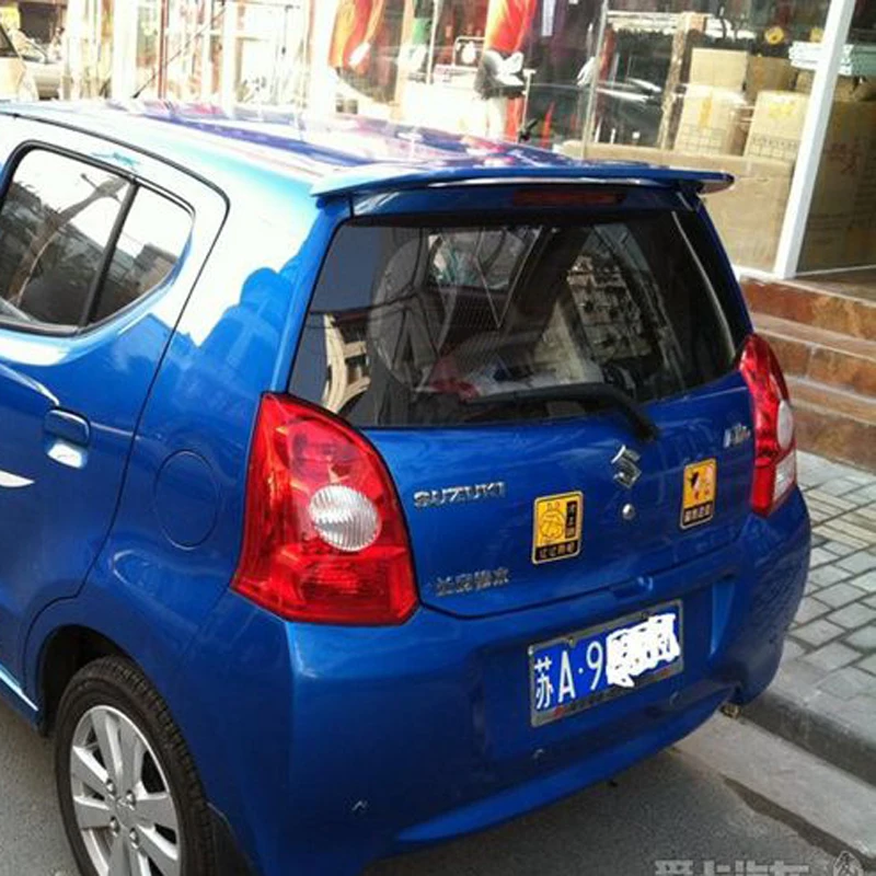 Для Suzuki Alto 2009 2015 АБС пластик автомобильный спойлер задний Крылья крыша багажник