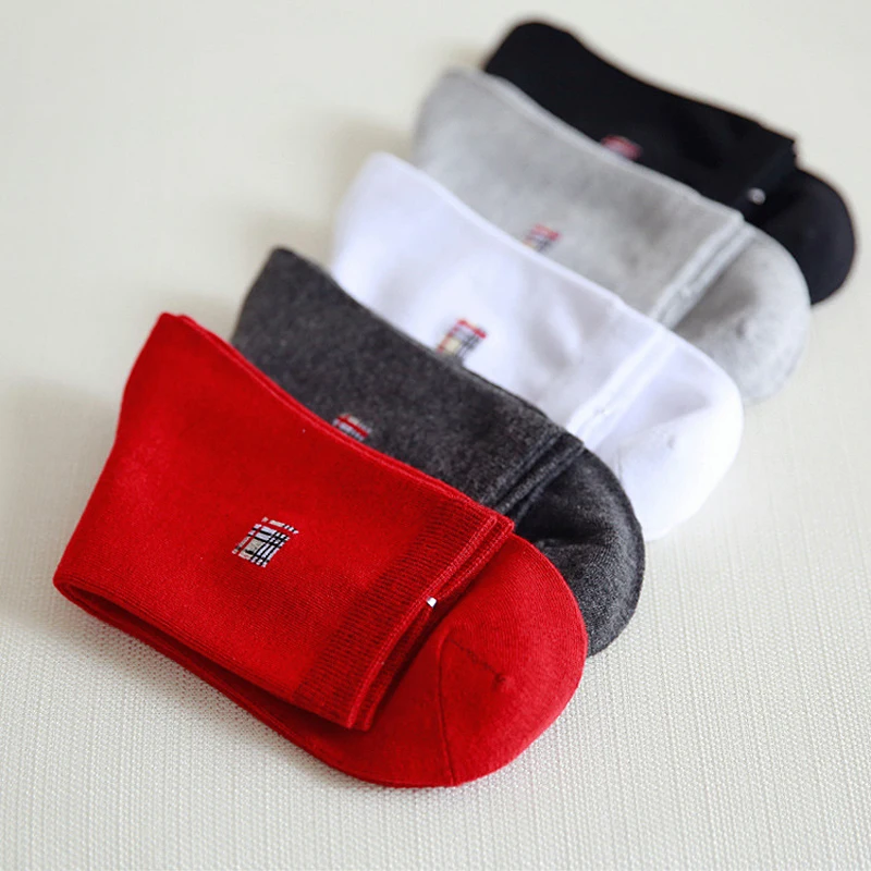 Носки мужские однотонные хлопок теплые удобные цвет черный/серый/белый весна