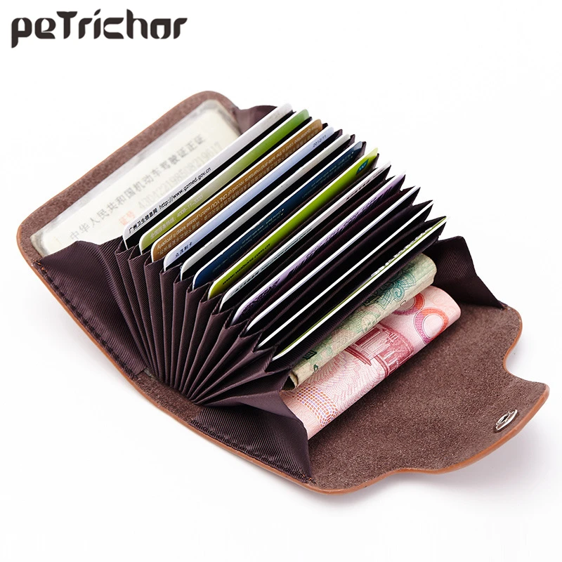 

Brand Designer Genuine Leather Women Card Holder High Quality Female Credit Card Case Ladies Purse Cover