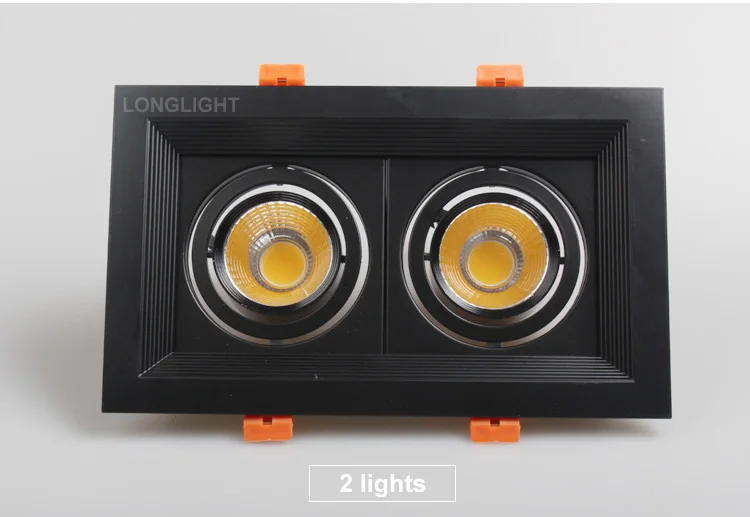 Квадратный точечный светодиодный светильник с регулируемой яркостью 14 Вт 20 45 110 В