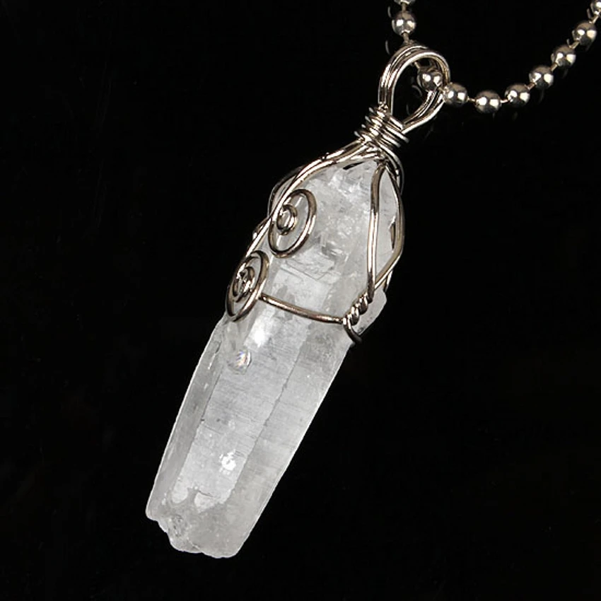 Посеребренный кулон KFT неправильной формы натуральный исцеляющий камень