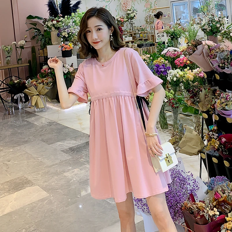 2019 Новое поступление летнее платье для беременных женщин Повседневное
