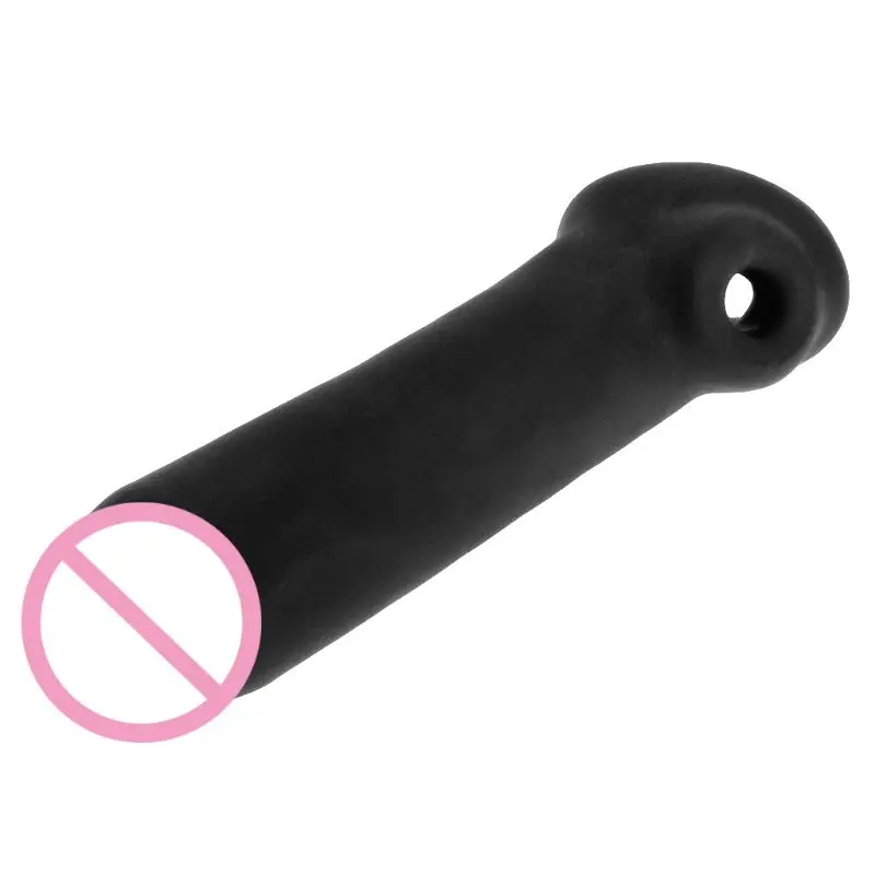 Увеличитель пениса большой увеличитель футляр Члена мяч растягивающийся рукав