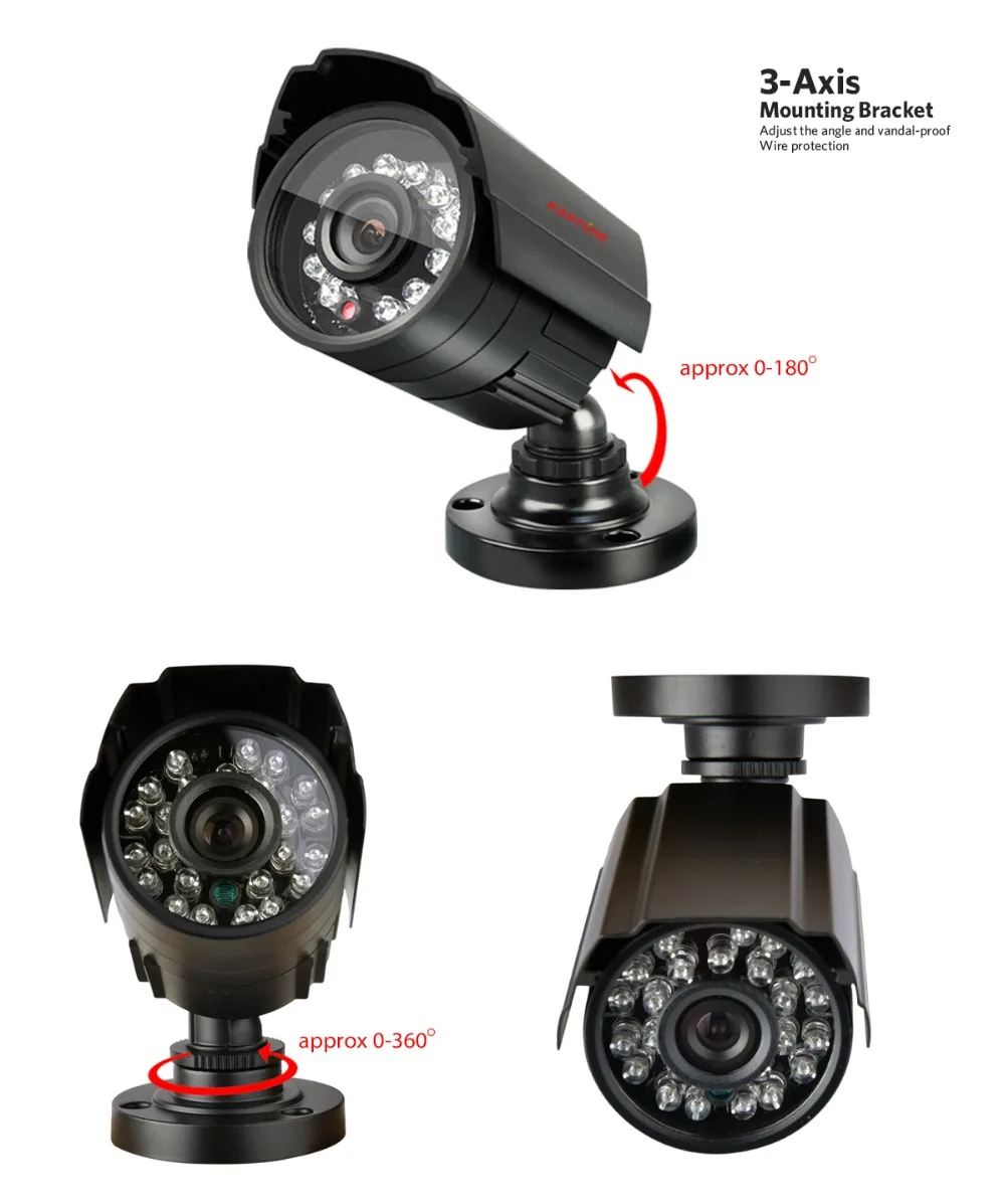 16 канальный AHD HDMI 1080 P dvr система HD pc CMOS 1000TVL Открытый комплект камеры наблюдения