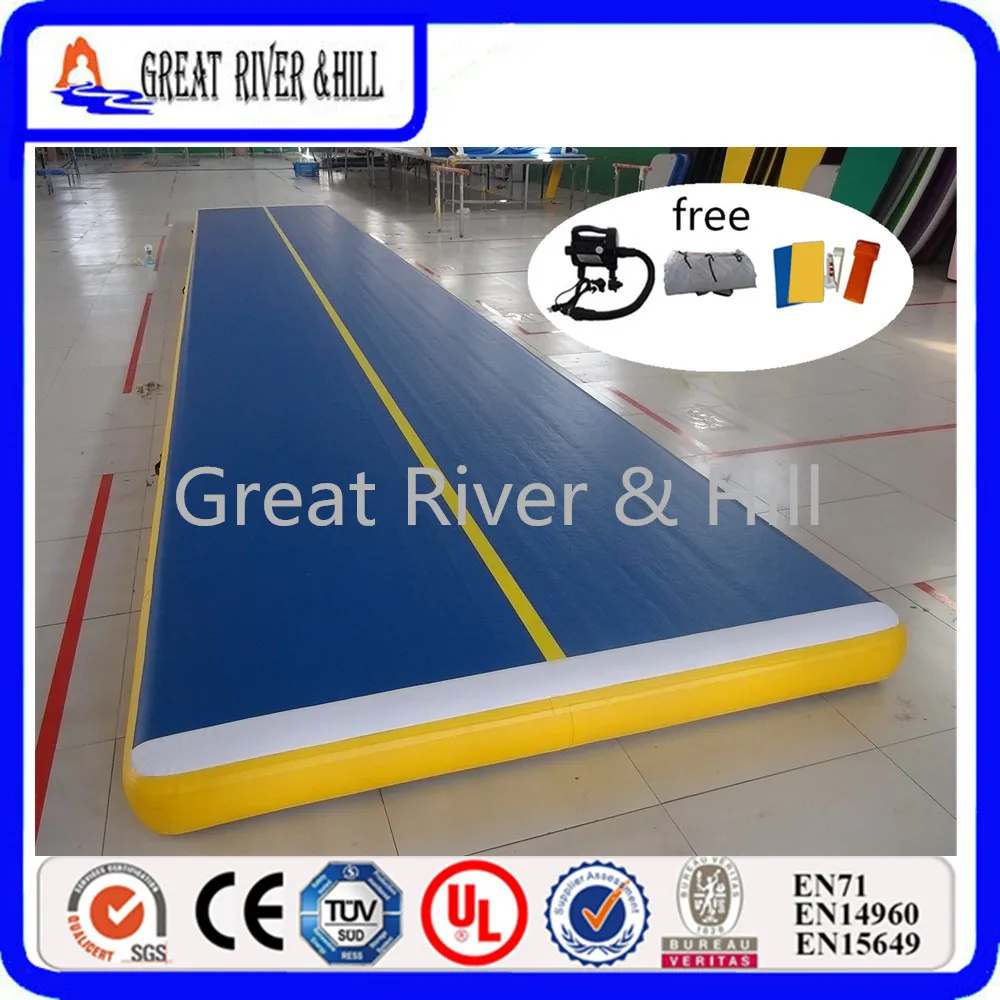 

Great river & hill training mats air track good elasticity for gymnastics tumbling with fedex shipping 6m x2m x20cm