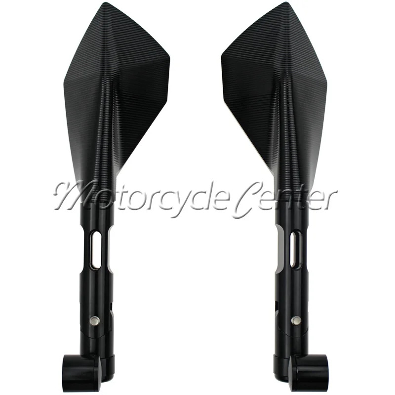 Универсальные Длинные и Короткие мотоциклетные алюминиевые зеркала заднего