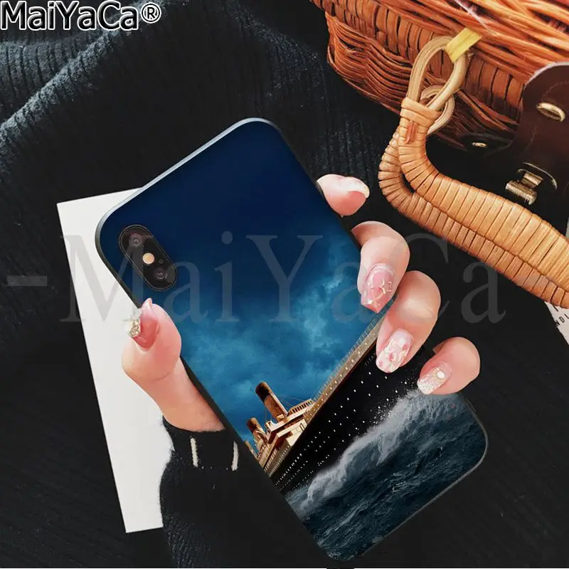 A2 MaiYaCa пленка Титаник мягкий резиновый черный чехол для телефона для Apple iPhone 8 7 6 6S Plus X XS MAX 5 5S SE XR Чехол для мобильного телефона - Цвет: A2
