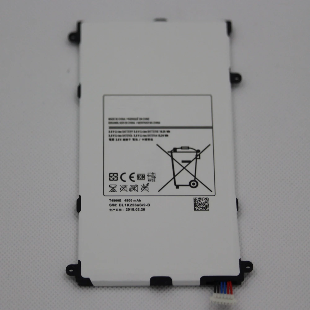 10 шт./лот сменный аккумулятор T4800E для Samsung Galaxy Tab Pro 8 4 in SM-T321 T325 T320 T321 планшета 4800 мАч