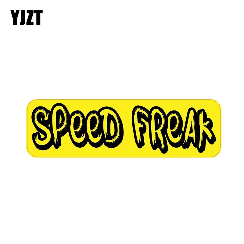 

YJZT 15.7CM*4.7CM Reflective Speed Freak Car Sticker Warning Decal PVC 12-1094