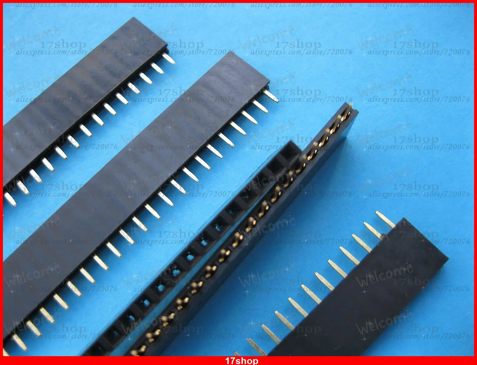 100 pcs Gold Plated 2.54mm 1x40 40pin Pin Header Male Sockets Single Row Strip | Обустройство дома