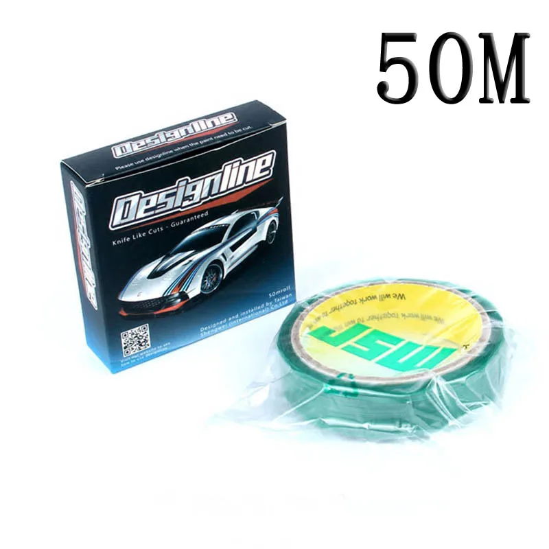3.5mmx50m/Roll Knifeless Tape Design Line For Car Wrapping Graphics Vinyl Cut Knife Like Cuts + Squeegee Cutter |