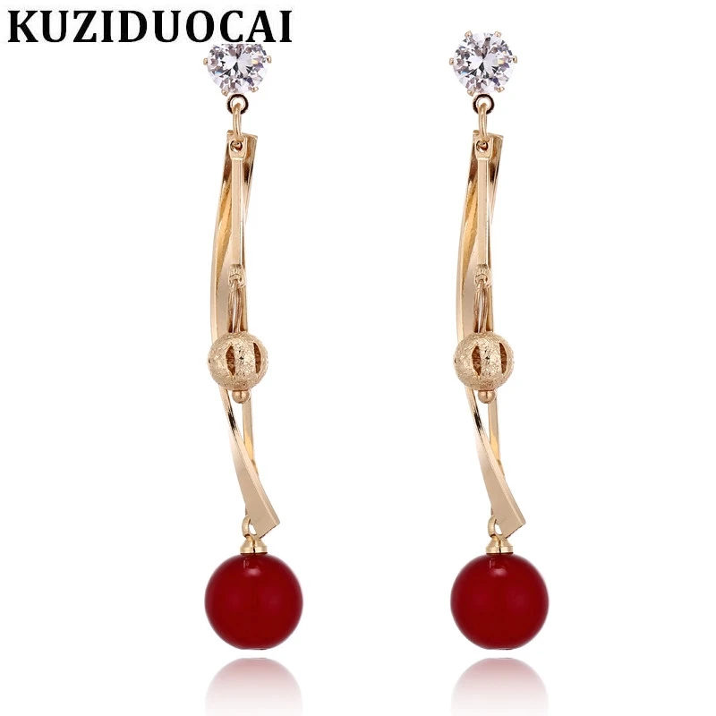 Kuziduocai 2018 Новые Модные Изящные Ювелирные изделия из циркона медный шар