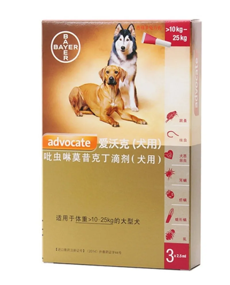 Bayer защитника преимущество мульти K9 Advantix блохи, клещей и комаров предупреждения для кошки и собаки