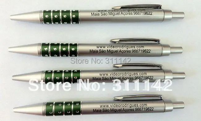 

1000pcs Custom Printed click Promotional Pens office ball pen cheap ballpoint refill