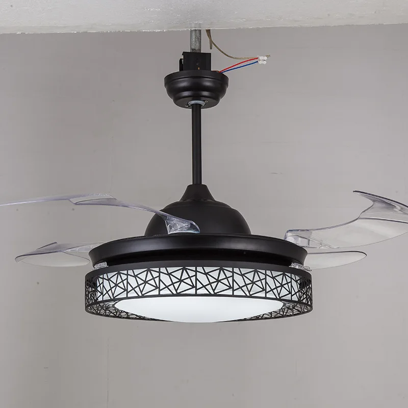 36/42 Inch Nordic Invisible 36w LED Fan Lamp Home Dining Room Electric Bird Nest Led N1391 | Освещение