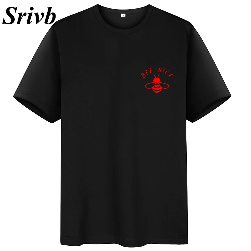 Srivb Bee/красивые женские Топы Kawaii с коротким рукавом забавным карманом принтом