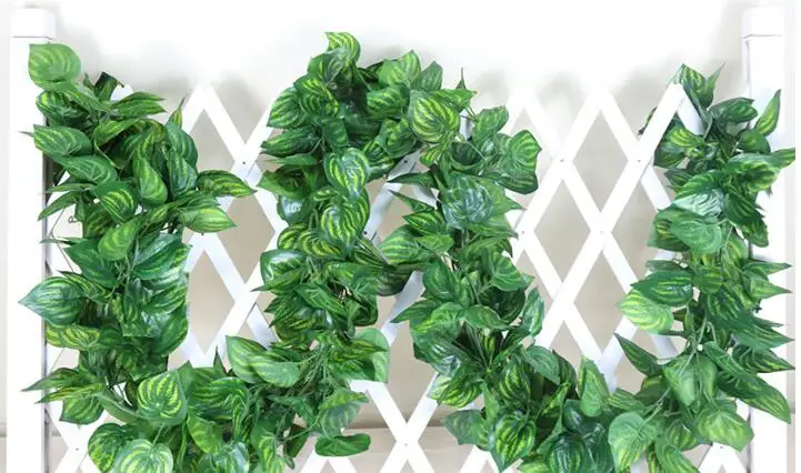 Super dense 2.4m artificial grape leaves 90 other Boston ivy vines decorated fake flower cane wholesale HH08 | Дом и сад
