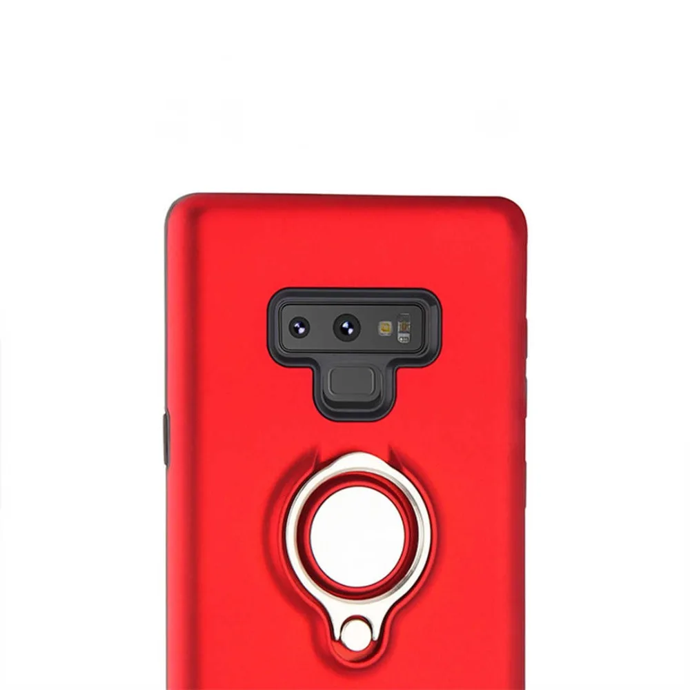 IMIDO Магнитный чехол для телефона для samsung Galaxy Note9 8 S9 S8 Plus S7 Edge A8 скрытый держатель с кольцом и подставкой задняя крышка из ТПУ чехол