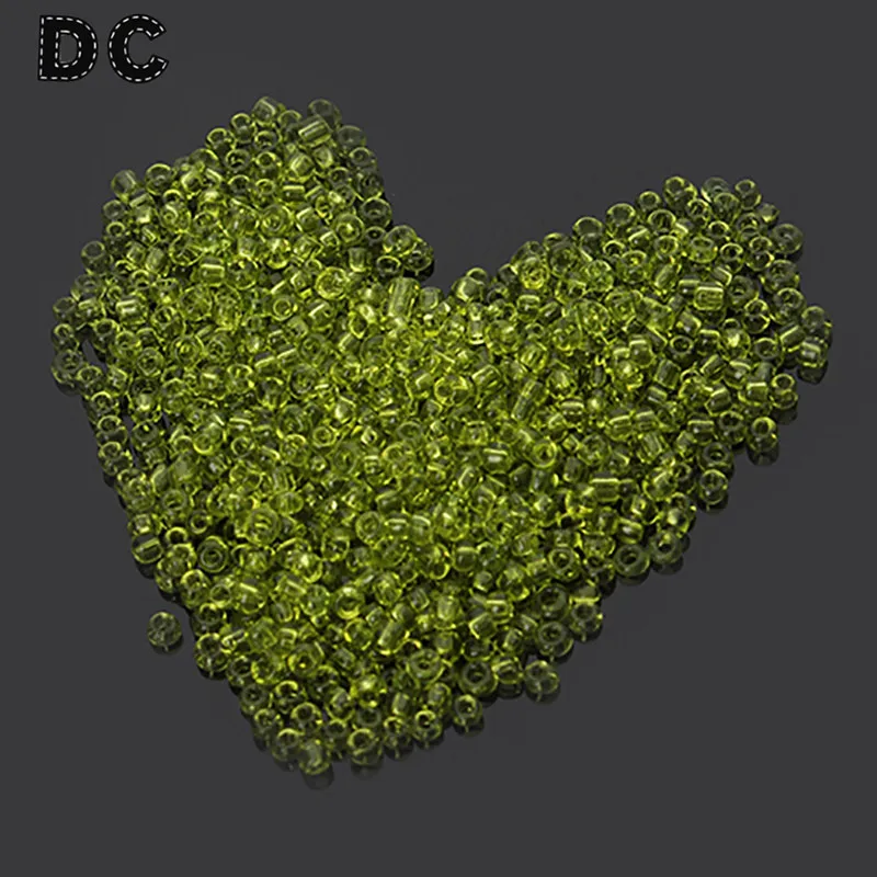 DC 1500 шт./лот синий зеленый оранжевый белый стеклянный бисер мелкие Бусины 2 мм