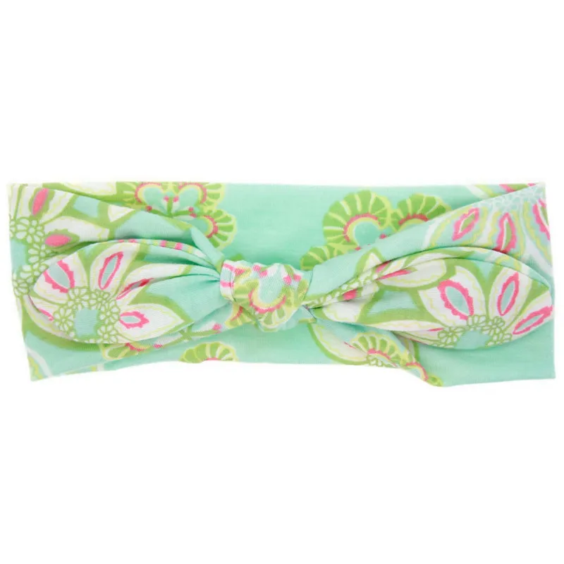 KLV HairBands For Girls 2017 Hot Selling New Fashion Kids Baby Rabbit Printing Ears Elastic Flowers Bowknot Headband | Детская одежда и
