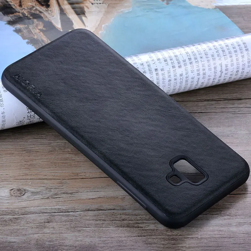 Чехол для Samsung Galaxy J4 J6 Plus prime роскошный винтажный кожаный чехол 2018 plus coque funda |