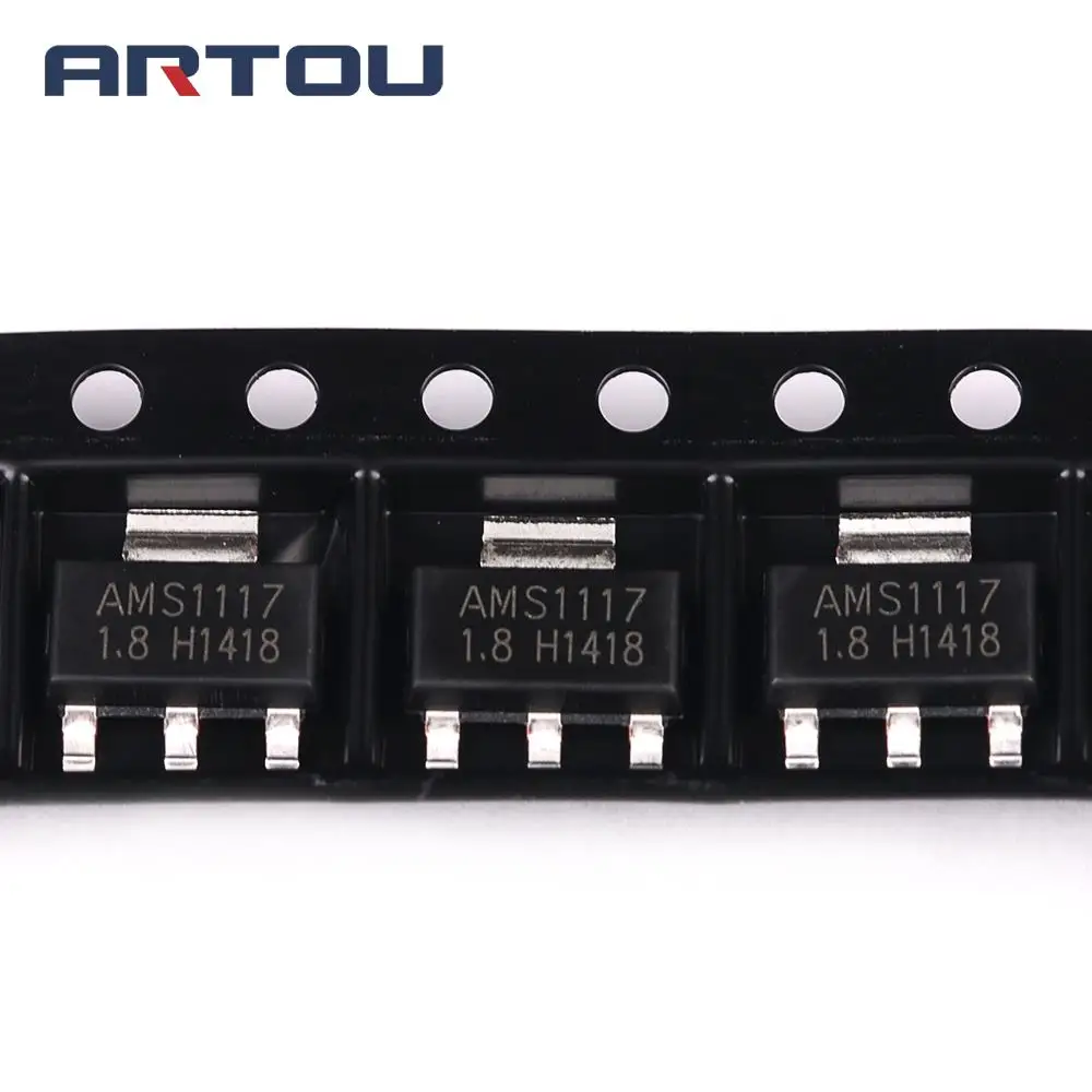 10 шт. Φ AMS1117 1 8 V 1A SOT 223|voltage regulator|ldo voltage regulatorldo regulator |