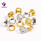 YANRUO круглая стразы, настройки когтей, посеребрение, алюминиевое шитье, кристалл, стразы, фоторамка