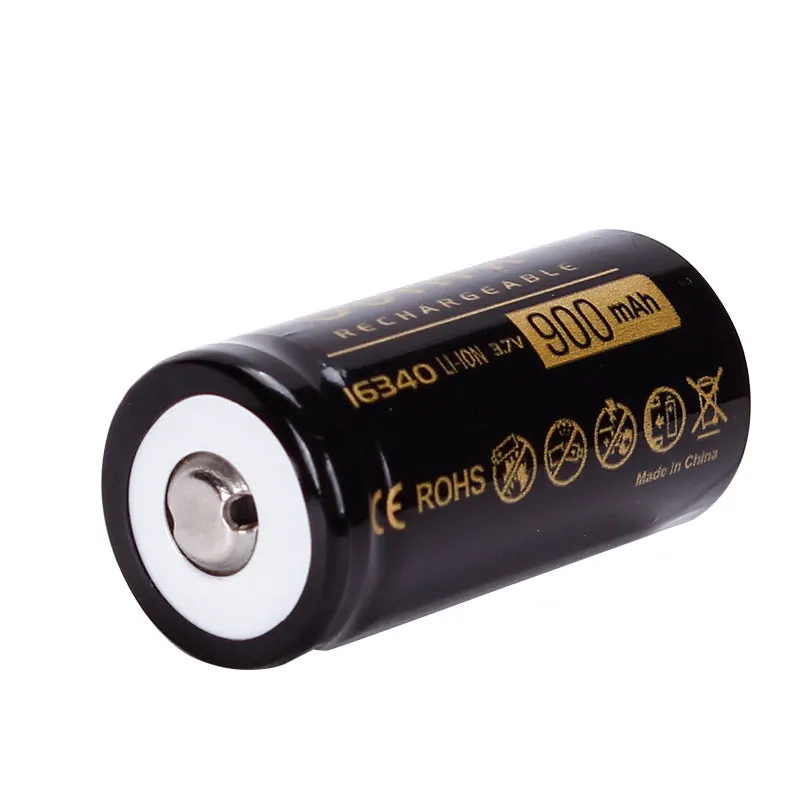 Sofirn аккумуляторная батарея 16340 литий-ионная батарея 3,7 V 900mah 16340 ячеек перезаряжаемые батареи