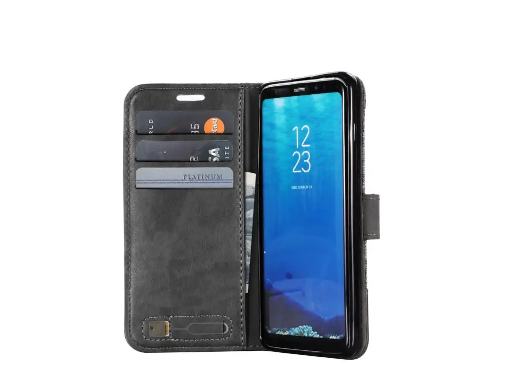 Muxma чехол для samsung S7 S8 S9 S10 холст кожаный чехол-книжка с отделениями для карт чехол для телефона samsung Galaxy Note 8 9 A3 A5 A750 M10 20 30 A10 A20 чехол для телефона