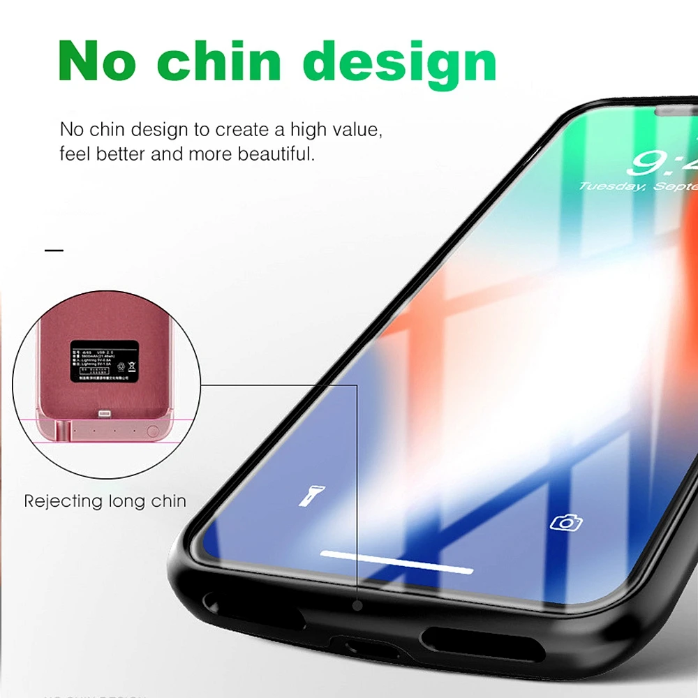 Чехол для аккумулятора для iPhone X XS Max XR power Bank чехол для питания аудио Тонкий чехол для зарядного устройства для iPhone 6 6S 7 8 Plus 5 5S SE XR